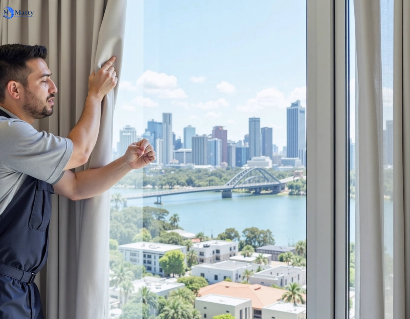 Professional curtain steam cleaning service alfords-point-nsw QLD by Matty Curtain Cleaning